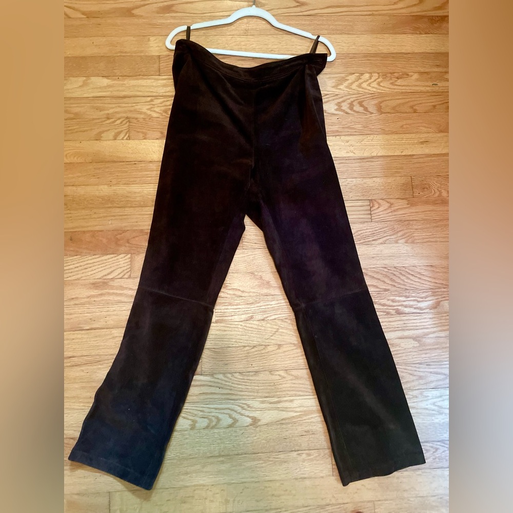 J.Crew Brown leather pants